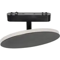 LINDBY LED-spårlampa Lumaro, svart, aluminium, 48V, dimbar Lumaro 48V ,, Svart, Vardagsrum / matsal, Aluminium / grå / zink, Modern