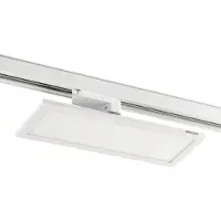 Arcchio Hairis LED-panel vit 4000 K med 3 faser, Vitt / opal, Arbetsrum / kontor, Syntetmaterial, Modern, Spotlight skena