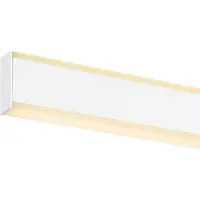 SLV Vägglampa One Linear, dimbar, Vitt / opal, Badrum, Aluminium / grå / zink, Modern, Vägglampa, sänglampa, sänglampa vägg