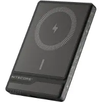 Nitecore NW5000 Powerbank 5000 mAh Qi Wireless Charging Li-Ion USB-C Svart Statusindikering