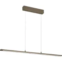 Fischer Leuchten Hänglampa Marlo, dimbar, Brun / rost, Vardagsrum / matsal, Metall, Modern, Pendellampa