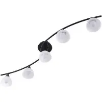 LINDBY Taklampa Della , dimbar, Svart, Vardagsrum / matsal, Glas, Lantlig / rustik, Taklampa