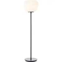 Brilliant Golvlampa Kaizen, Vitt / opal, Vardagsrum / matsal, Metall, Golvlampa