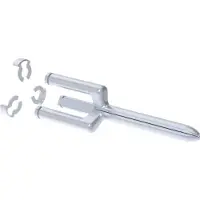 Hellermanntyton TPPexpand3.3_Prong Reservdorn Silver Metall Innehåll: 1 st