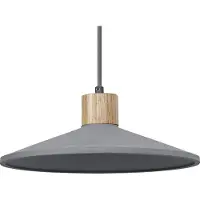Osram Hänglampa CONCRETE WOOD, dimbar, Aluminium / grå / zink, Vardagsrum / matsal, Betong, Ungt boande, Pendellampa
