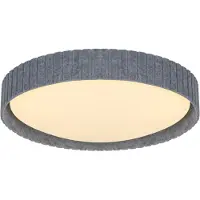 Nordlux Vägglampa , Grå, Hall, Tyg / textil