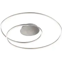 FISCHER&HONSEL GMBH Taklampa HOLY, dimbar, Aluminium / grå / zink, Vardagsrum / matsal, Metall, Modern, Taklampa