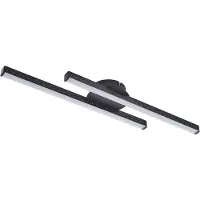 LINDBY LED taklampa Aurendor , Svart, Vardagsrum / matsal, Aluminium / grå / zink, Modern, LED-taklampa
