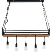 LINDBY Taklampa , Kirista, dimbara, Svart, Vardagsrum, Metall, Vintage / retro