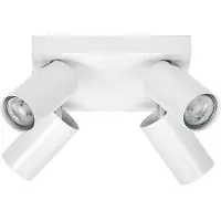 Osram takspotlight OCTAGON PLATE, vit, 4 lampor, GU10-LED, 927 dimbar, Vitt / opal, Vardagsrum / matsal, Metall, Modern