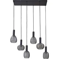 LINDBY Taklampa , Tolli, dimbara, Grå, Vardagsrum, Glas, Modern