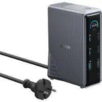 Anker 14-in-1 - Dockningsstation - USB-C - 14 platser - 2 x HDMI - 1GbE