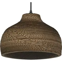 Osram Hänglampa HAT, dimbar, Brun / rost, Vardagsrum / matsal, Papper / lunopal / lunolit, Pendellampa