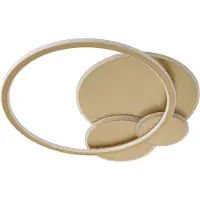 LUCANDE Taklampor , Circulo, dimbara, Guld / mässing, Vardagsrum, Metall, Modern