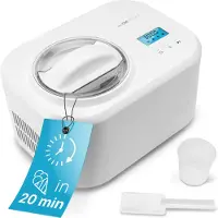Clatronic CM 3799, Glassmaskin med kompressor, 1000 l, 1 hoar, Vit, 25 min, LCD