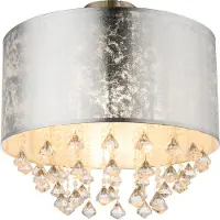 Globo Taklampa Amy, dimbar, Aluminium / grå / zink, Vardagsrum / matsal, Textil / tyger / siden, Taklampa