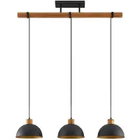 LINDBY Hänglampa Flurin , dimbar, Svart, Vardagsrum / matsal, Metall, Modern, Pendellampa