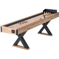 Vevor 9 fot Shuffleboard Bord 2 i 1 Shuffleboard och Bowling Combo Game Set