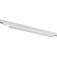 Arcchio Harlow LED-ljusramp, vit, 69 cm, 4.000 K, Vitt / opal, Arbetsrum / kontor, Aluminium / grå / zink, Modern, Spotlight skena