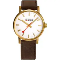 Mondaine Evo2 Gold 40 Mm Watch Vit,Svart