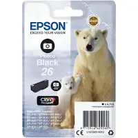Epson 26 - foto-sort - original - blækpatron - Bläckpatron Foto-svart