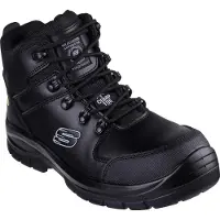 SKECHERS Work 200187EC/BLK TROPHUS - KILRAM Herr Säkerhetsskor Svart