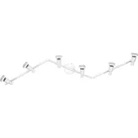 Osram takspotlight, vit, 6 lampor, metall, GU10-LED 927 dimbar, dimbar, Vitt / opal, Metall