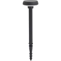 LINDBY Solcellslampa Brinca , Svart, Syntetmaterial, Modern, Solcellslampor