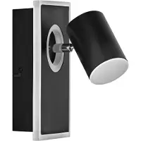 Osram LED-väggspotlight MARS CLICK-SELECT, 1 spot, svart CLICK-SELECT, Svart, Vardagsrum / matsal, Metall, Modern, LED-taklampa