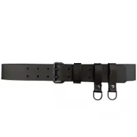 Edvardson Läderbälte Dubbeldorn 50mm med Dangler (Färg: Brun, Längd: 115 cm)