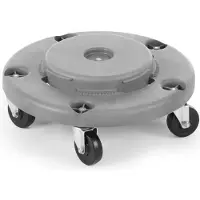 AmerBox Vagnunderrede på hjul för rund avfallskärl, diameter 50 cm, Hendi 691441