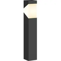 LUCANDE Pollare Kiran , dimbar, Svart, Aluminium / grå / zink, Modern, Utomhuslampa
