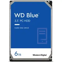 Western Digital WD Blue WD60EZAZ - Hårddisk - 6 TB - inbyggd - 3.5 - SATA 6Gb/s - 5400 rpm - buffert: 256 MB