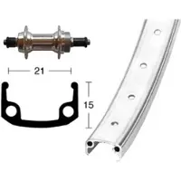 BikeParts Aluminium Wheel 6-7s 26´´ Bakhjul