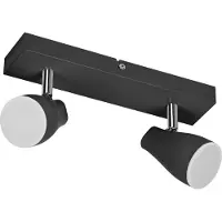 Osram takspotlight PEAR, svart, 2 lampor, GU10-LED 700 K PEAR, Svart, Syntetmaterial