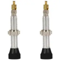 Massi Valve Presta Tubeless Removable Core 2 Units Silver 35 mm