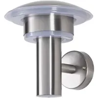 LINDBY LED utomhus vägglampa LILLIE , Aluminium / grå / zink, Rostfritt stål, Modern, LED-vägglampa utomhus