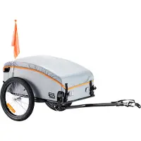 Vevor Cykelkärra, 36/45/70 kg lastkapacitet, kraftig cykelkärra, hopfällbar kompakt förvaring med universalkoppling