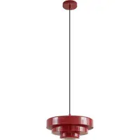 LINDBY Hänglampa Tivra , dimbar, Röd, Vardagsrum / matsal, Metall, Vintage, Pendellampa
