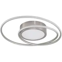 LINDBY LED taklampa Bovia , dimbar, Aluminium / grå / zink, Vardagsrum / matsal, Aluminium / grå / zink, Modern, LED-taklampa