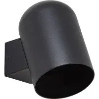 LINDBY Vägglampa utomhus Lupil , dimbar, Svart, Aluminium / grå / zink, Modern, Utomhusvägglampa