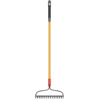 CAT J17-250, Trädgårdsräfsa, Svart, Gul, Metall, Gul, 137 cm, 415 mm