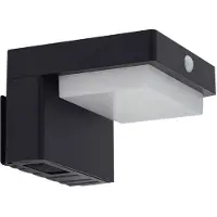 LINDBY Utomhusbelysning , Eleazar, Svart, Balkong, Aluminium, Modern