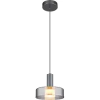 Globo Pendellampa Grant, Aluminium / grå / zink, Vardagsrum / matsal, Aluminium / grå / zink