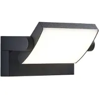 LINDBY Utomhusbelysning , Sherin, Svart, Balkong, Aluminium, Modern
