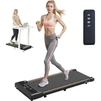Vevor Gångmatta, Löpband för under skrivbordet för hemmakontor, Fungerande gång- och joggingmaskin, Kapacitet 115 kg 2,5 hk Bärbar lättviktig gångmatta, med fjärrkontroll och LED-display