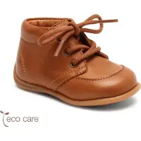 Bisgaard Lära-gå-skor - Luca Lace - Cognac m. Skosnören - - 23 - Lära gå skor