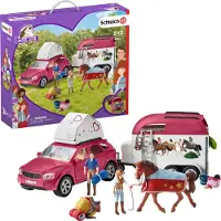 Schleich Hästäventyr med bil och släp