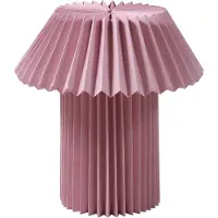 LINDBY Bordslampa , Magali, Rosa / ljusröd, Vardagsrum, Papper / papp