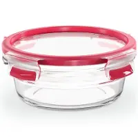 EMSA CLIP & CLOSE N10403, Låda, Rund, 0,6 l, Transparent, Glas, 420 ° C